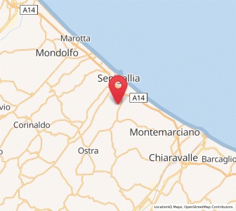 Map of Sant'Angelo, The Marches