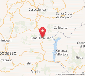 Map of Sant'Elia a Pianisi, Molise