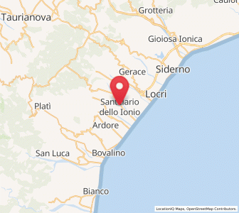 Map of Sant'Ilario dello Ionio, Calabria