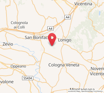 Map of Santo Stefano-Bonaldo, Veneto