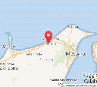 Map of Saponara Marittima, Sicily
