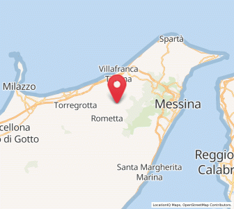 Map of Saponara, Sicily