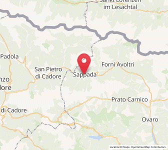 Map of Sappada, Friuli Venezia Giulia
