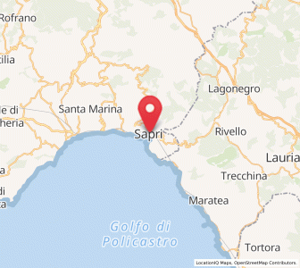 Map of Sapri, Campania