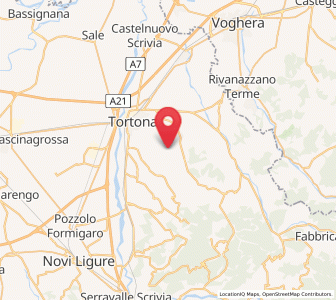 Map of Sarezzano, Piedmont