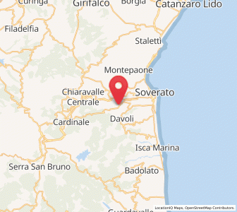 Map of Satriano, Calabria