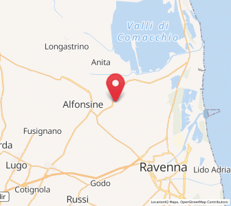 Map of Savarna-Conventello, Emilia-Romagna