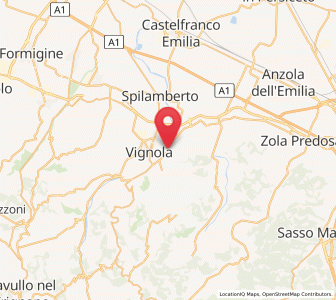 Map of Savignano sul Panaro, Emilia-Romagna