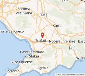 Map of Scafati, Campania