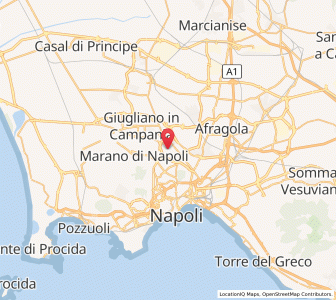 Map of Scampia, Campania