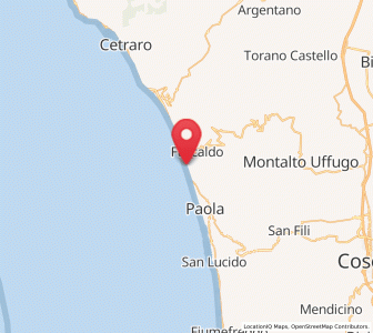Map of Scarcelli, Calabria