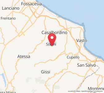 Map of Scerni, Abruzzo