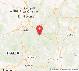 Map of Scheggino, Umbria