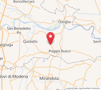 Map of Schivenoglia, Lombardy