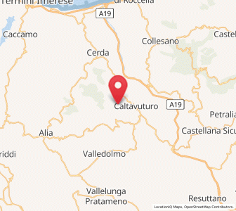 Map of Sclafani Bagni, Sicily