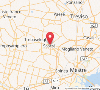 Map of Scorzè, Veneto