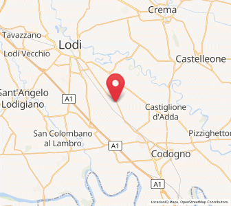 Map of Secugnago, Lombardy