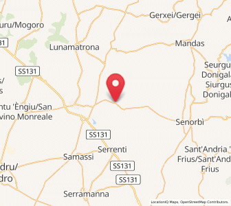 Map of Segariu, Sardinia