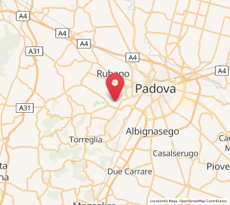 Map of Selvazzano Dentro, Veneto