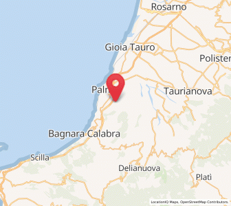 Map of Seminara, Calabria