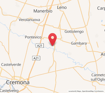 Map of Seniga, Lombardy