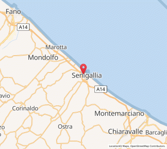 Map of Senigallia, The Marches