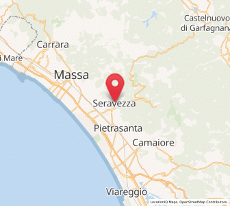 Map of Seravezza, Tuscany