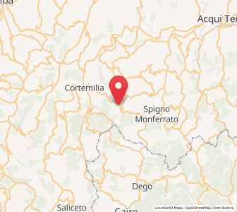 Map of Serole, Piedmont