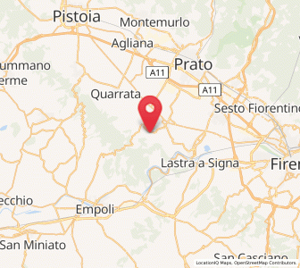 Map of Serra, Tuscany