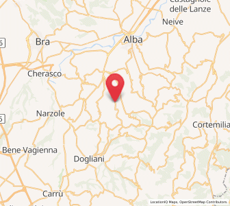 Map of Serralunga d'Alba, Piedmont