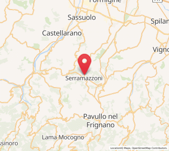 Map of Serramazzoni, Emilia-Romagna