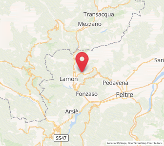 Map of Servo, Veneto