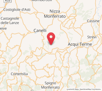 Map of Sessame, Piedmont