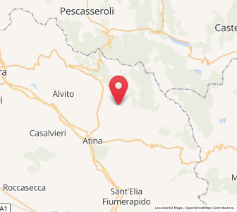 Map of Settefrati, Lazio
