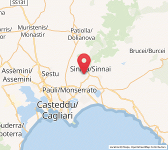 Map of Settimo San Pietro, Sardinia