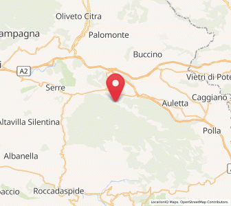 Map of Sicignano degli Alburni, Campania