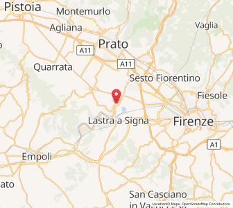 Map of Signa, Tuscany