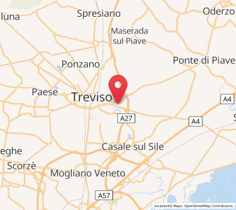 Map of Silea, Veneto