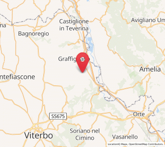 Map of Sipicciano, Lazio
