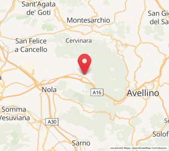 Map of Sirignano, Campania