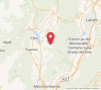 Map of Smarano, Trentino-Alto Adige