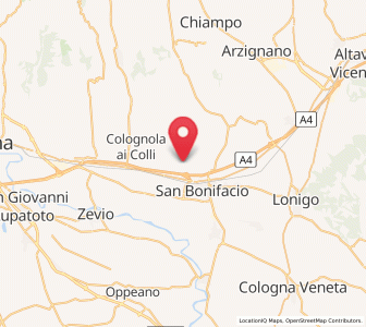 Map of Soave, Veneto