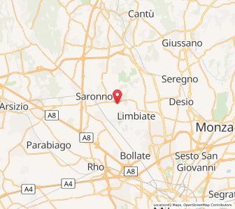 Map of Solaro, Lombardy