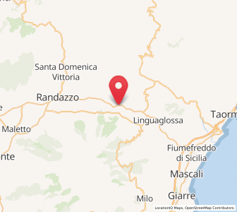 Map of Solicchiata, Sicily