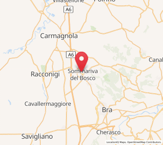 Map of Sommariva del Bosco, Piedmont