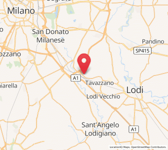 Map of Sordio, Lombardy