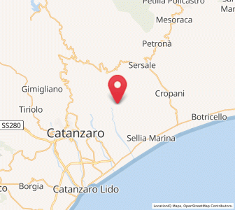 Map of Soveria Simeri, Calabria