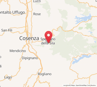 Map of Spezzano Piccolo, Calabria