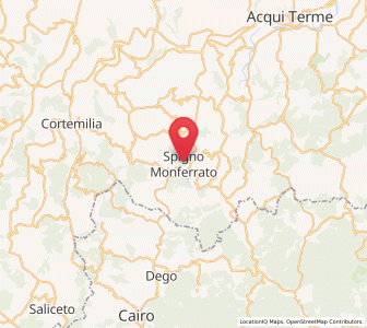 Map of Spigno Monferrato, Piedmont