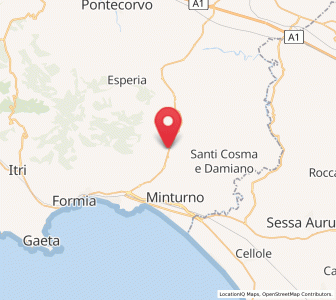 Map of Spigno Saturnia Inferiore, Lazio